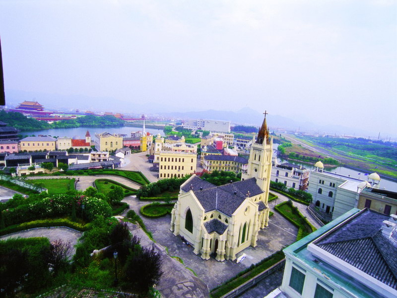 横店广州街香港街 图片_ 横店广州街香港街 摄