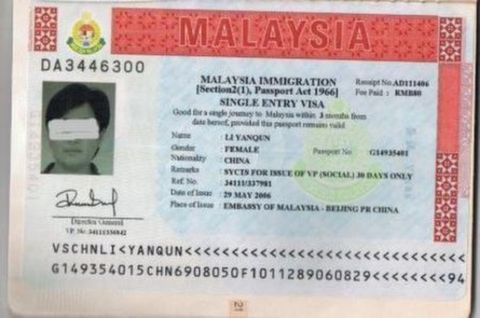 马来西亚个人旅游签证游 至少3个工作日,快递