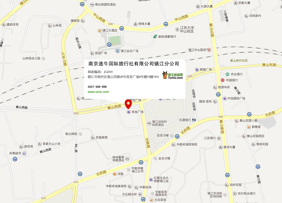 镇江途牛国际旅行社有限公司地图